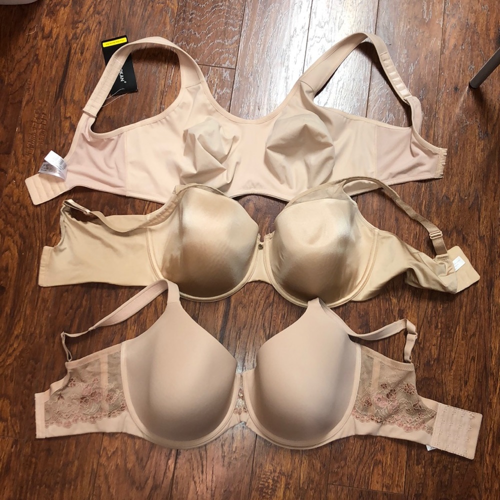 Three brand new bras.